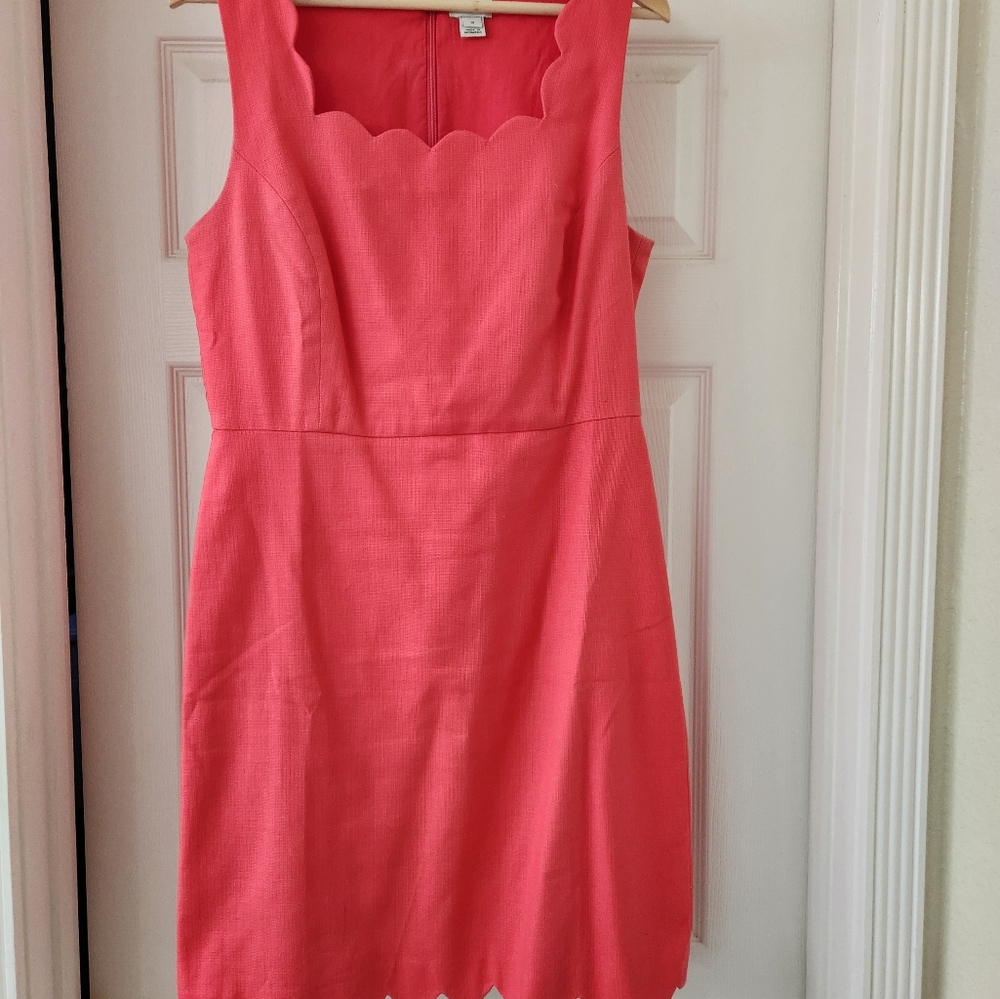 Classic pink J.Crew dress.